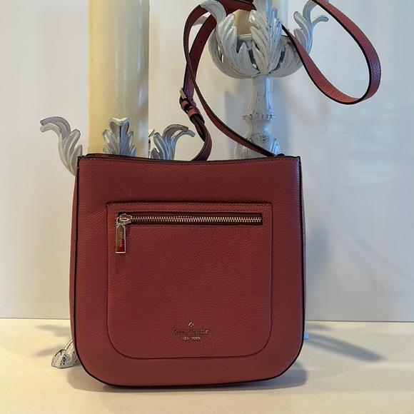 kate spade Bags Kate Spade Leila Top Zip Crossbody In Dusty Pink